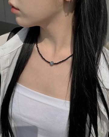 Vicky gemstone bead necklace